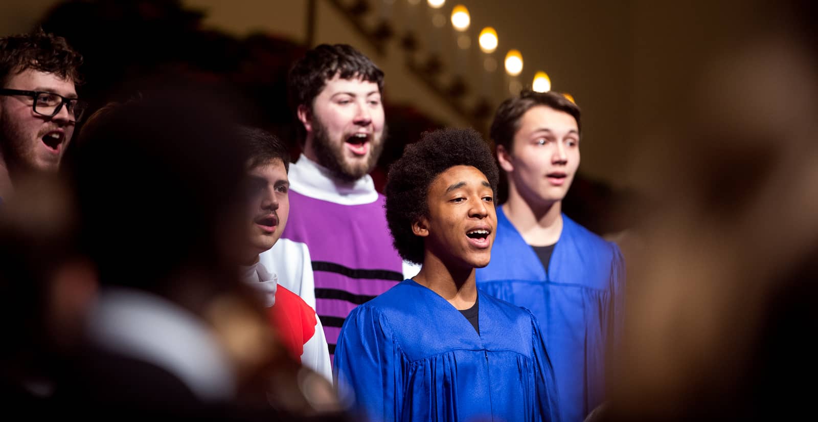 Hope College students singing in Veritas