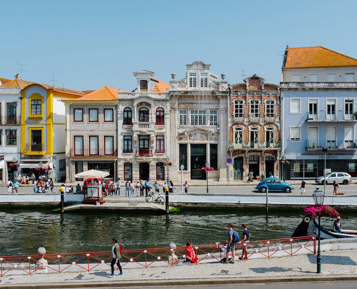 Portuguese city landscape Portuguese city landscape