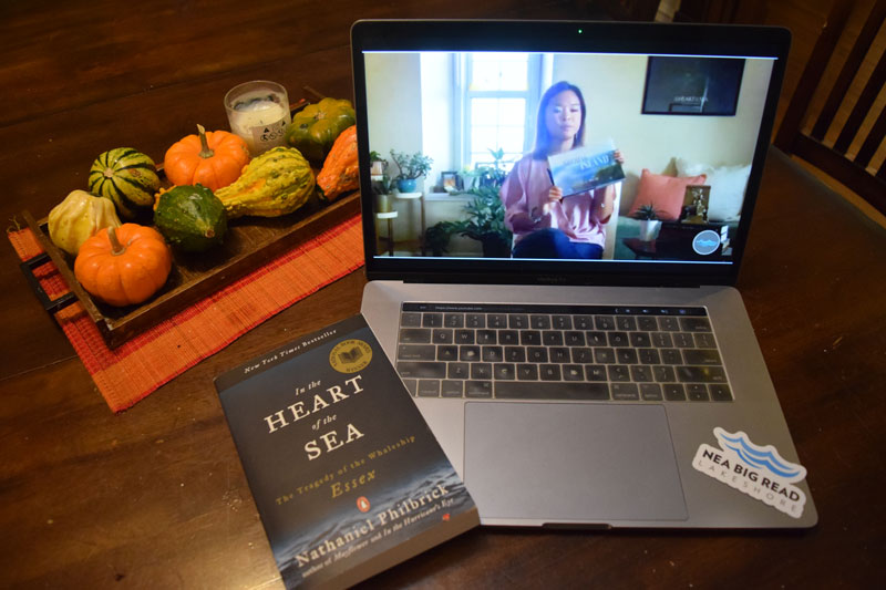 A 2020 Big Read session on a computer