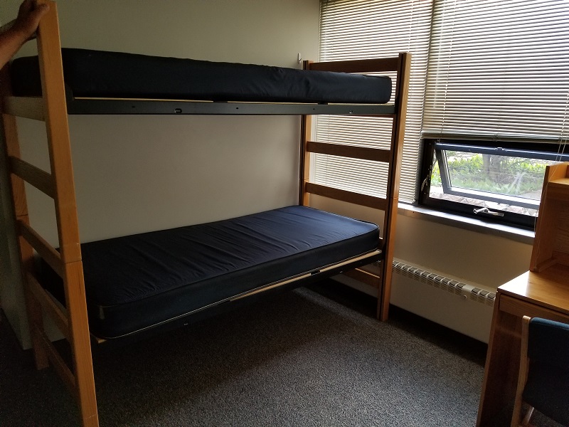 Bunked Beds in Res Hall Bunked Beds