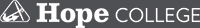 Hope College - All white horizontal logo