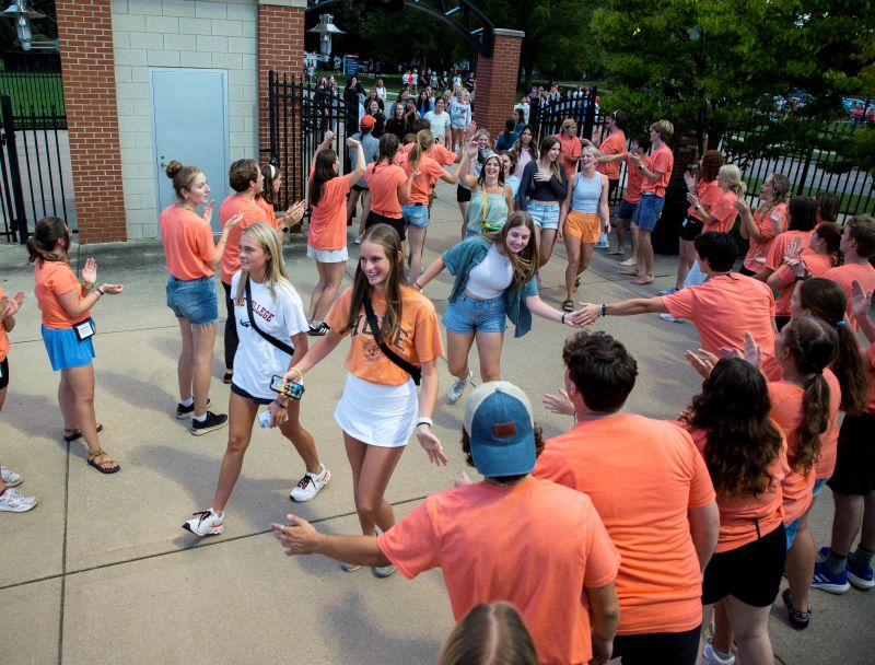 Students at Orientation